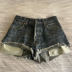 Urban Outfitters Reworked Levi’s 501 High Waisted Women’s Shorts